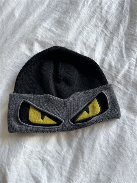 red fendi eyes|Fendi eyes beanie.